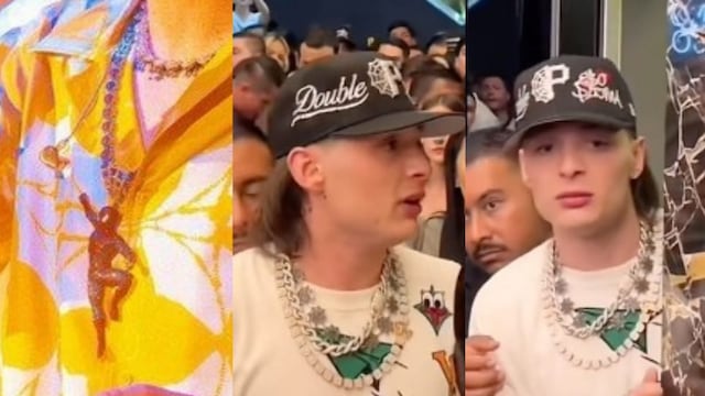 Le roban a Peso Pluma su costosa cadena de Spider-Man