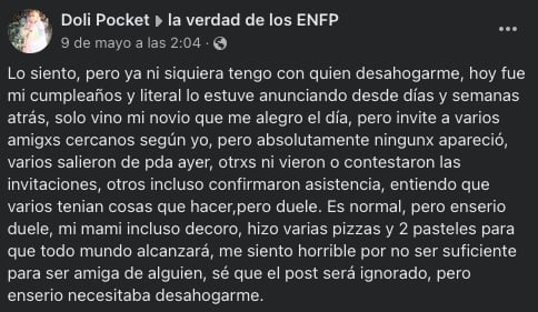 Doli Pocket publicación de Facebook