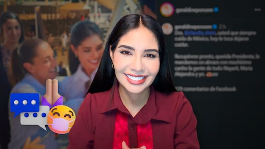 “Toca cuidarse”: el mensaje de Geraldine Ponce a Claudia Sheinbaum por su recuperación
