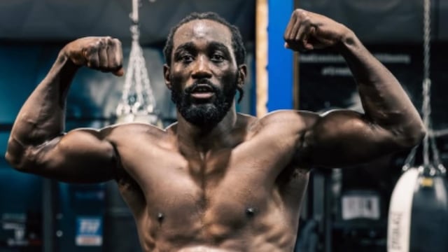 Terrence Crawford mostró un gran estado físico antes de la pelea con Canelo Álvarez