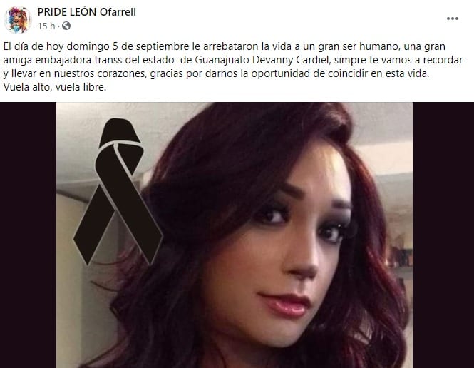 Lamentan muerte de mujer trans