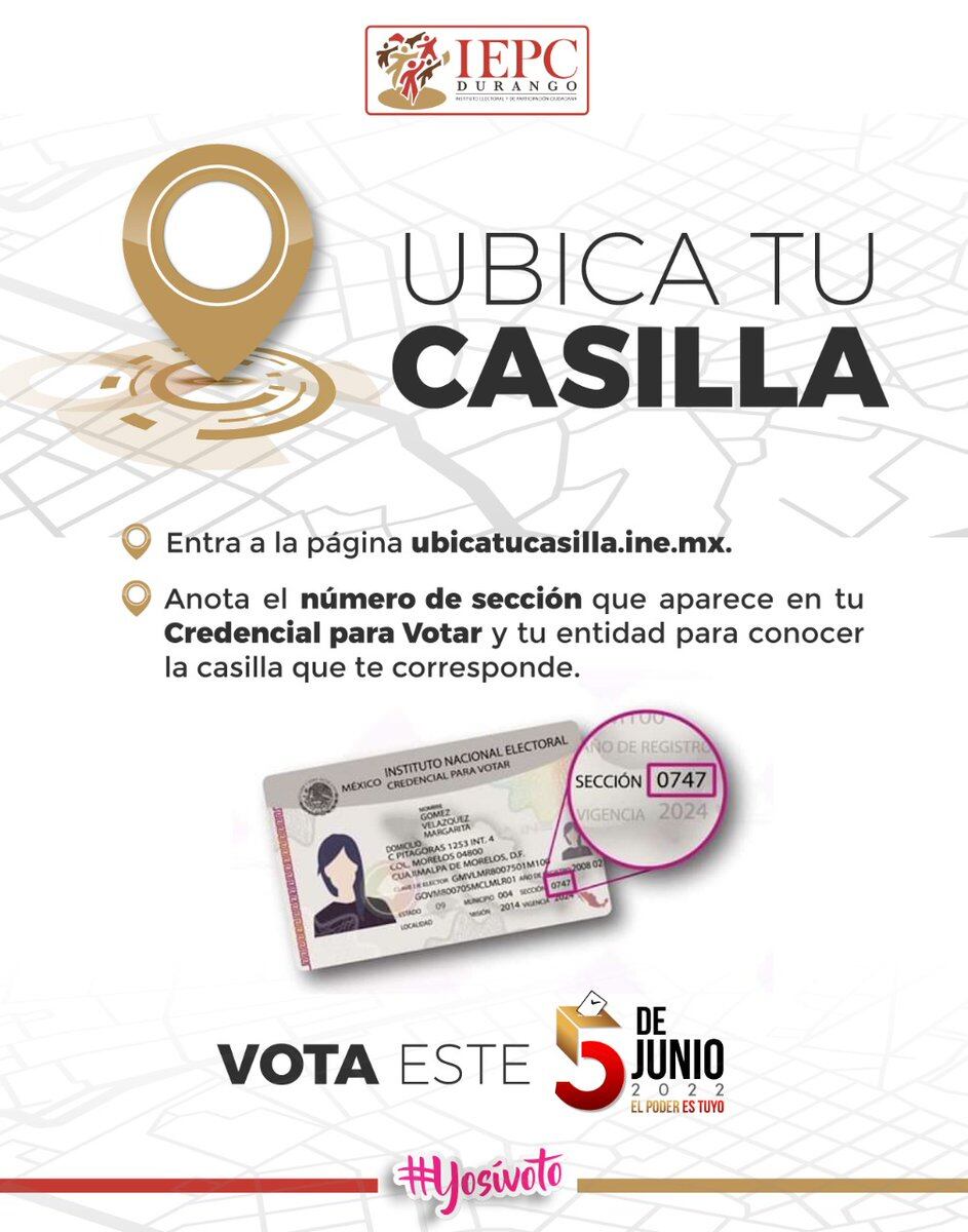 ¿Dónde me toca votar el 5 de junio?