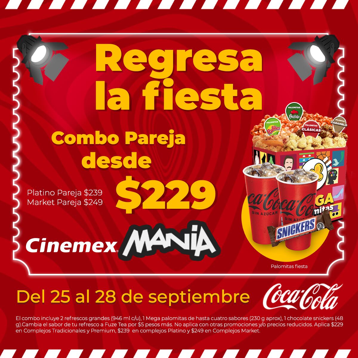 Combos baratos Cinemex