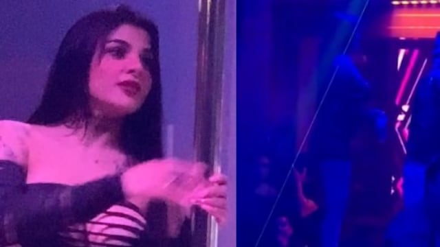 Karely Ruiz en fiesta de fin de año