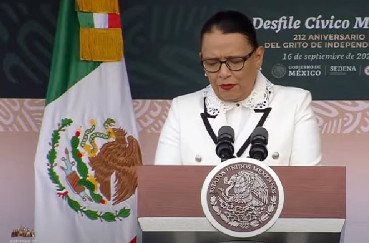 Rosa Ícela Rodríguez pronuncia discurso inaugural; dice que tiempos de guerra quedaron atrás