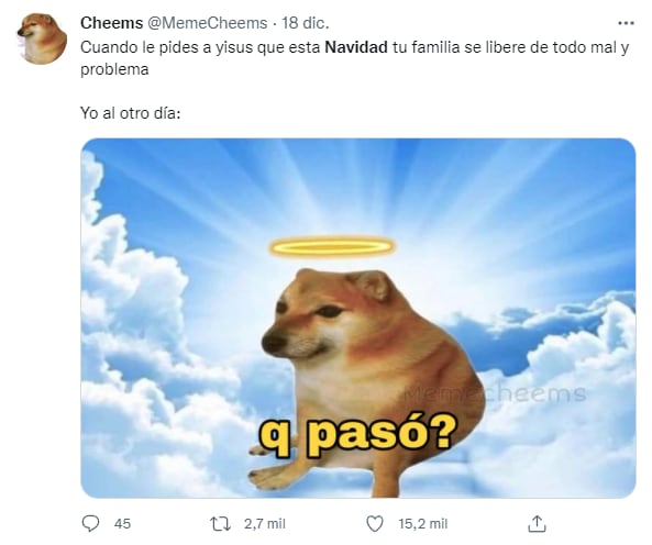 Los mejores memes para compartir esta Navidad 2021