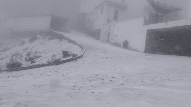 Nevada en el Cofre de Perote en Veracruz