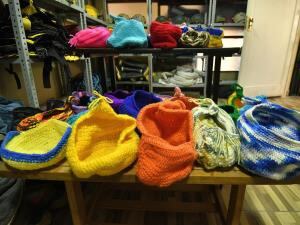 Los tiernos nidos para koalas y canguros.