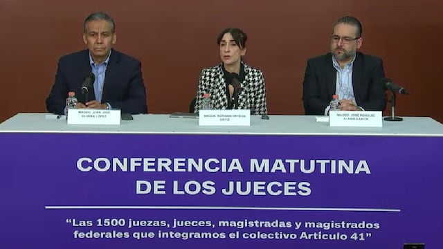 Conferencia mañanera de jueces y magistrados hoy 25 de octubre