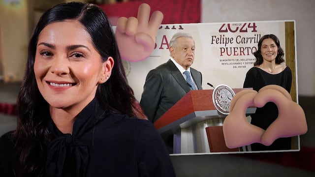 Ana Elizabeth García Vilchis continúa junto a AMLO en la mañanera