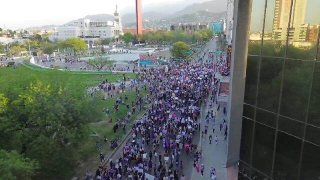 Marcha 8M del Día Internacional de la Mujer en Monterrey: Así se vivieron las manifestaciones en la capital de Nuevo León