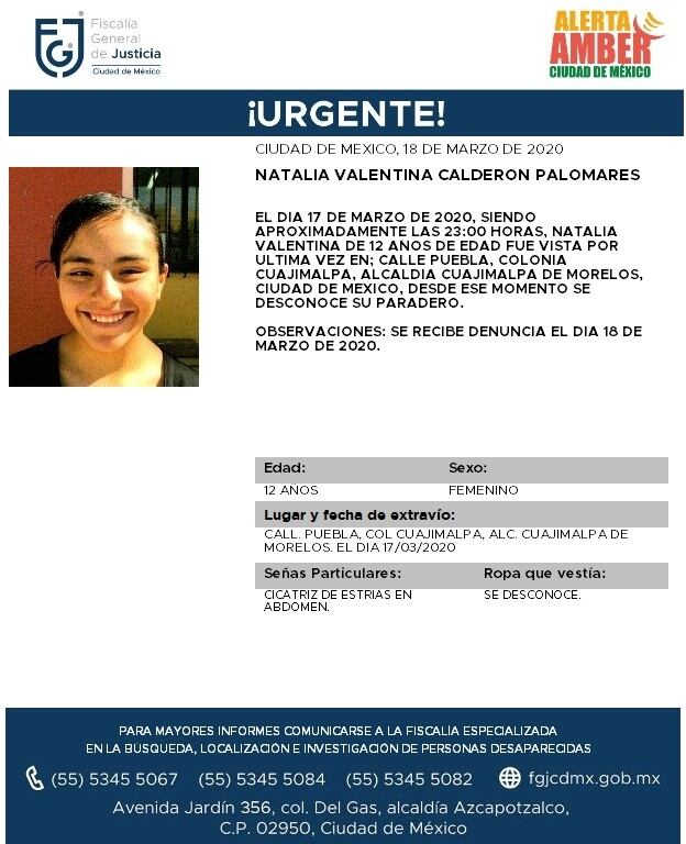 Natalia Valentina Calderón Palomares