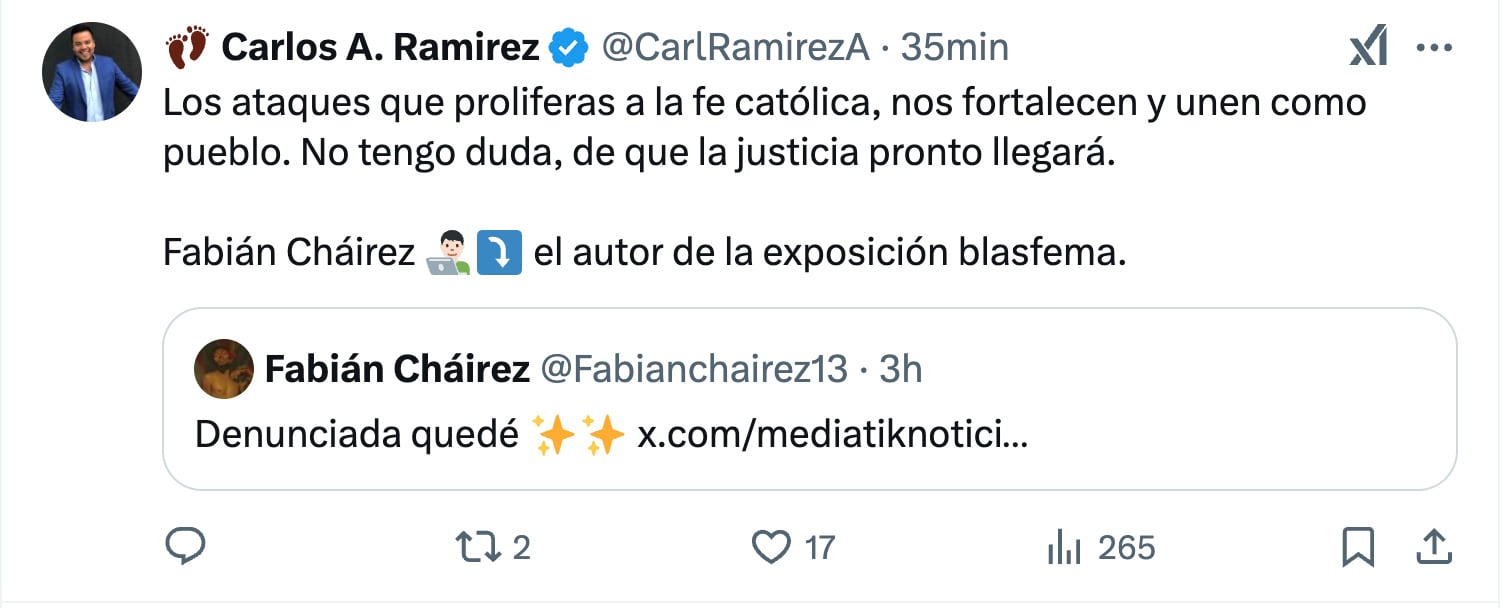 La venida del señor de Fabián Cháirez