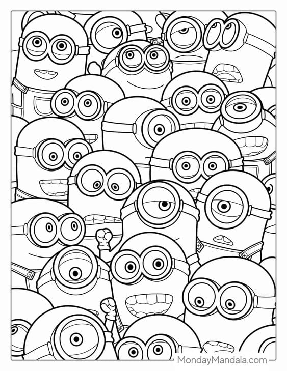 Dibujos de Minions de Mi Villano Favorito 4 para colorear