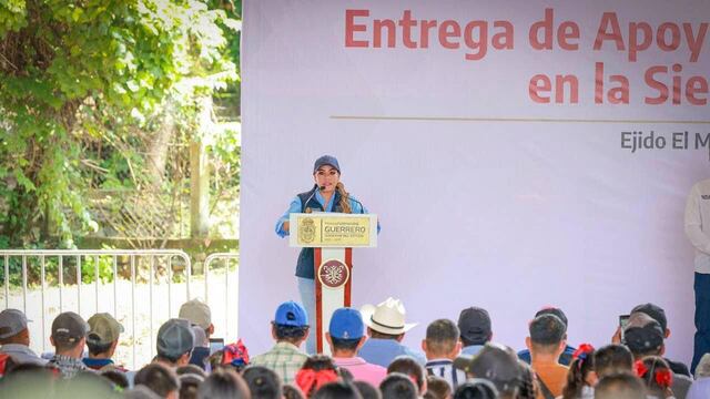 Evelyn Salgado entregó apoyos en la región Sierra