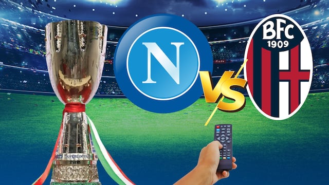 Napoli vs Bolonia: Hora y canal para ver la Final de la Supercopa de Italia 2025