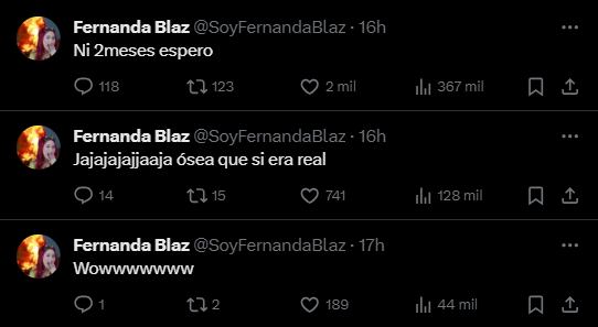 Fernanda Blaz tira indirectas a su ex Werevertumorro por aparentemente iniciar una nueva relación