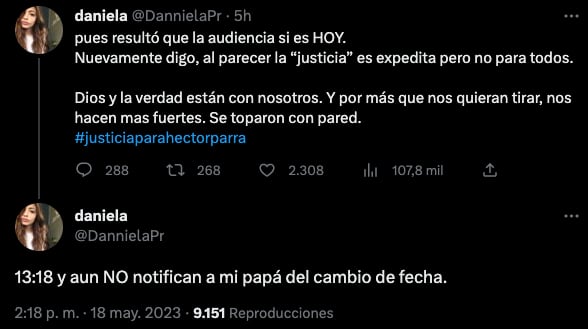 Héctor Parra no se ha enterado de que hoy es su audiencia