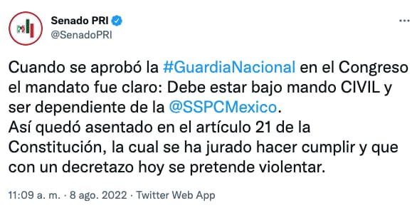 Tuit PRI