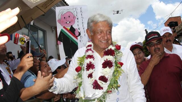 Andrés Manuel López Obrador, candidato a la Presidencia de la República por la coalición Juntos Haremos Historia