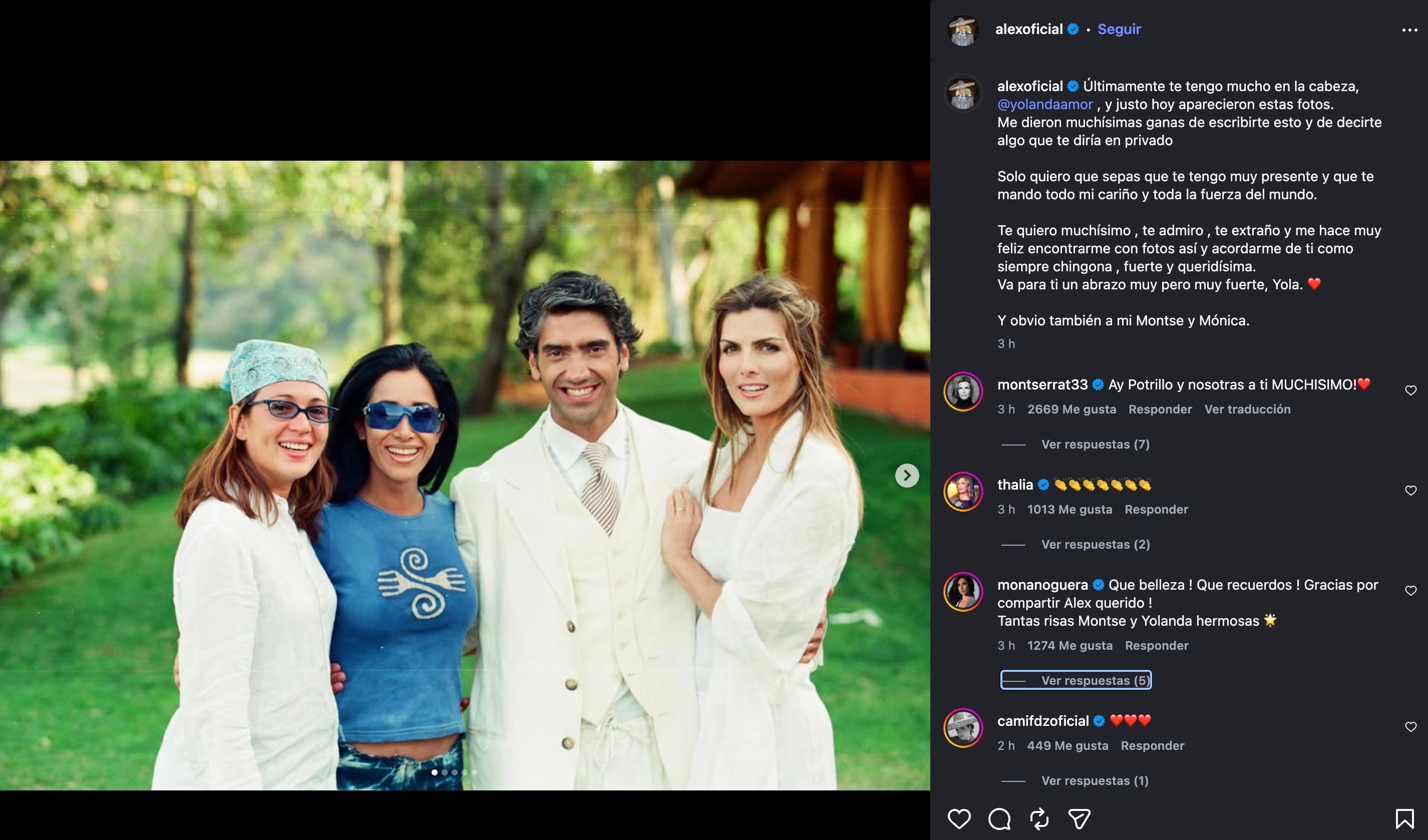 Alejandro Fernández comparte fotos junto a Yolanda Andrade
