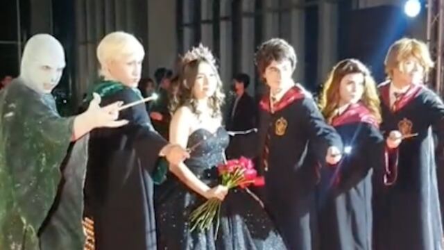 Fiesta de XV años con temática de Harry Potter