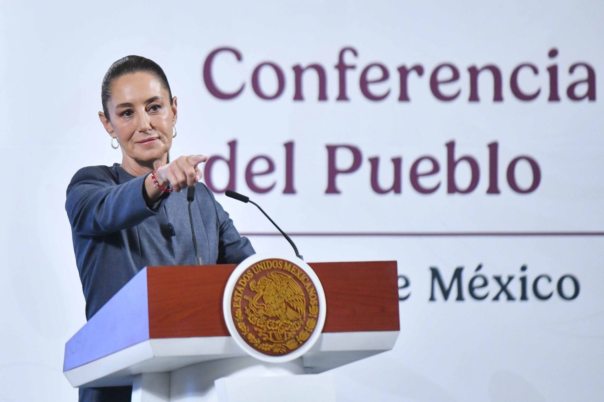 Claudia Sheinbaum en conferencia mañanera del 22 de abril