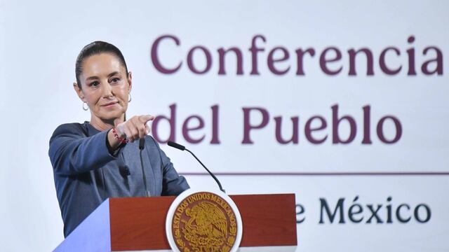 Claudia Sheinbaum en conferencia mañanera del 22 de abril