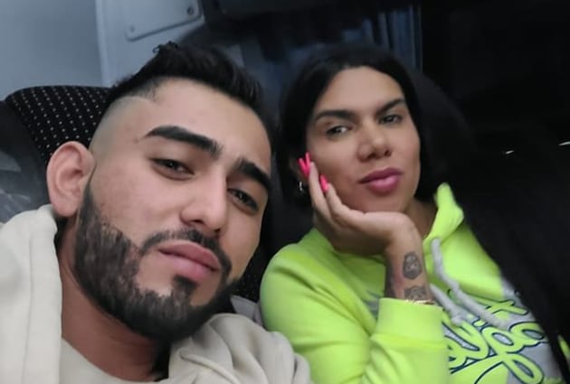 Kimberly y su novio Oscar Barajas