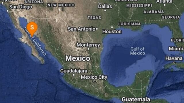 Sismo de magnitud 4.4 sacude durante la madrugada Santa Rosalía, Baja California Sur