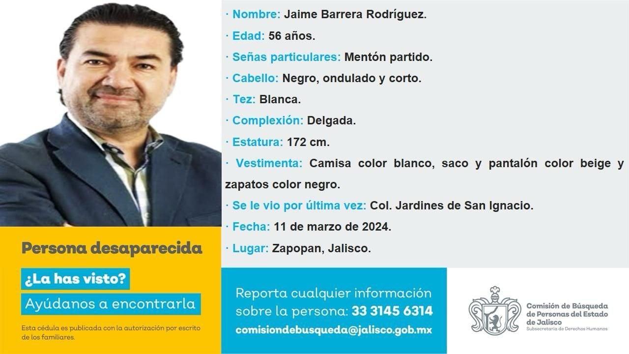 Ficha de búsqueda de Jaime Barrera Rodríguez