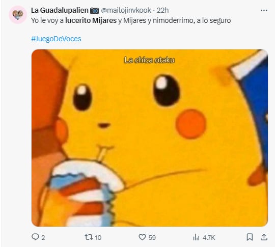 Memes de Lucero Mijares en Juego de Voces 2024
