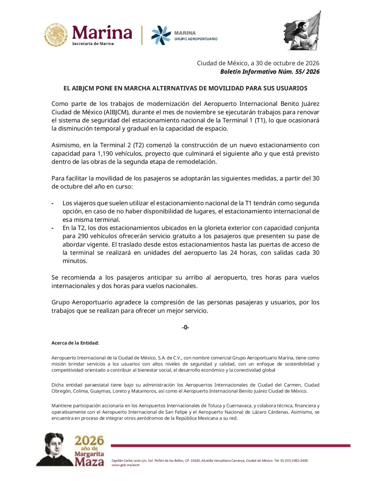 ¿Viajas desde el AICM? Estas son las afectaciones por las obras en sus terminales