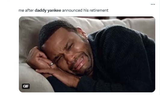 Meme por el retiro de Daddy Yankee.