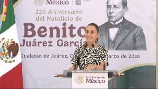 Sheinbaum se inspira en Juárez: la patria no se litiga, la patria se defiende