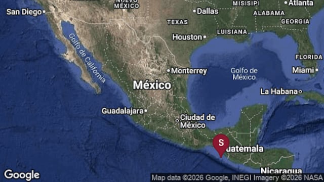 A las 08:48:41 del 17 de julio de 2026 se registró un sismo magnitud 7.4 en Chiapas