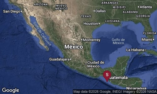 A las 08:48:41 del 17 de julio de 2026 se registró un sismo magnitud 7.4 en Chiapas
