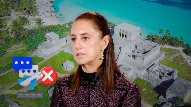 Sheinbaum explica los vuelos suspendidos en Tulum y habla de tendencia mundial