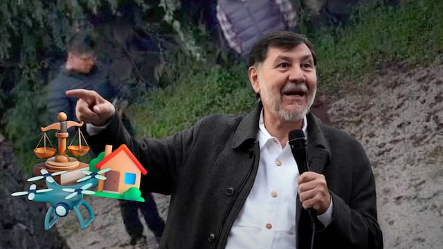 Gerardo Fernández Noroña exhibió a ADN40 por volar un dron sobre su casa de Tepoztlán la semana anterior