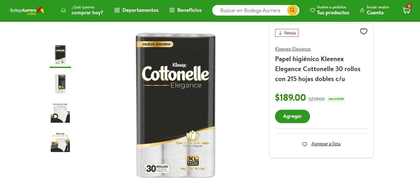 Tienda en línea de Bodega Aurrera