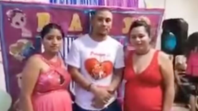 Festeja el baby shower de sus 2 esposas