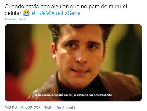 Meme 'Luis Miguel, la serie'.