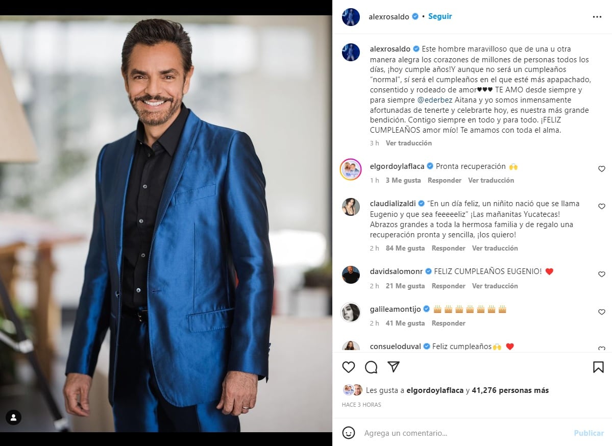 Alessandra Rosaldo y Eugenio Derbez