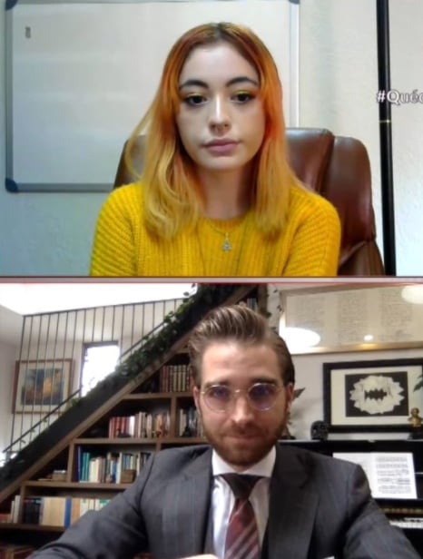 Ainara y su abogado
