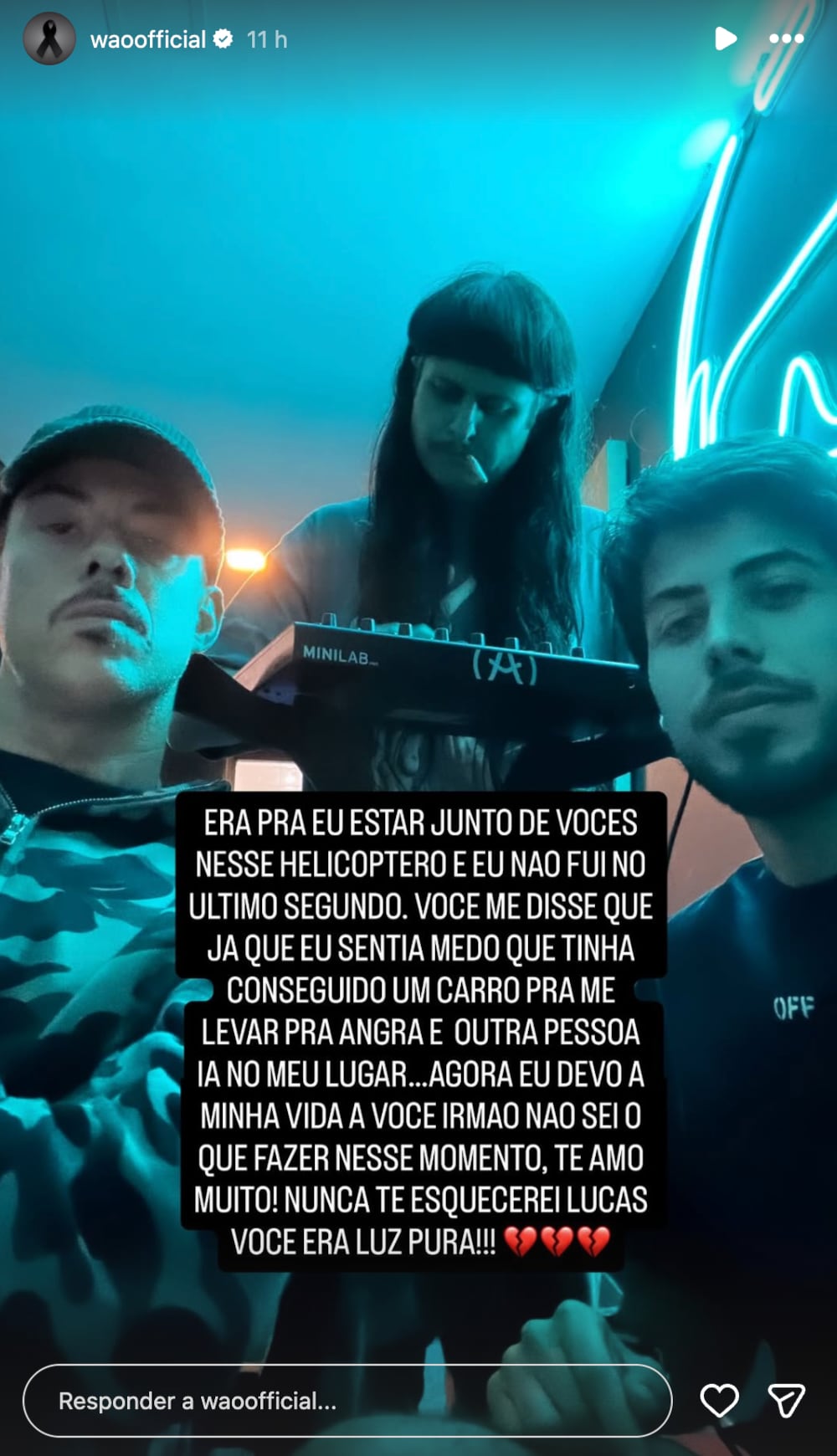 Victor WAO revela cómo evitó el accidente en el que murieron Oliver Tree y Gaspi