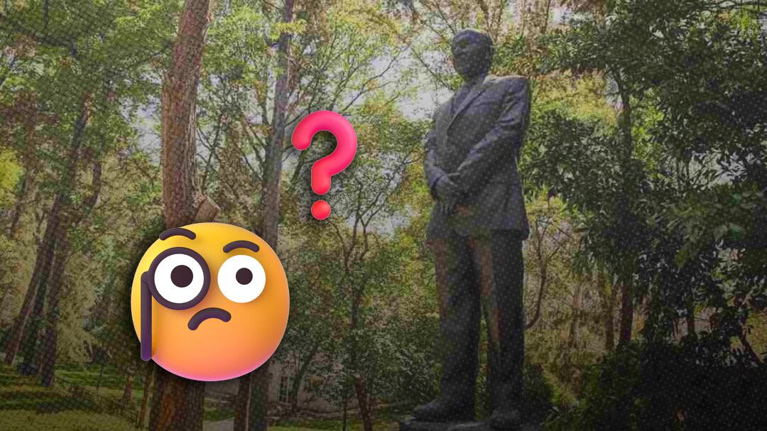 ¿Qué le pasó a la estatua de Felipe Calderón en Los Pinos? “Ni la naturaleza lo quiere”, dicen adversarios