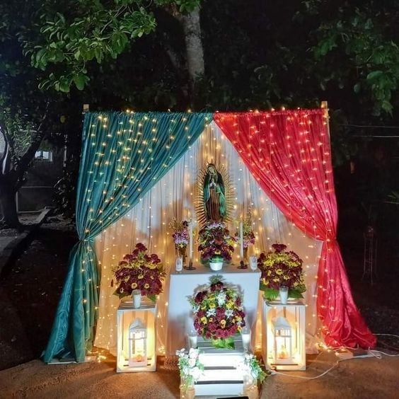 Altar a la Virgen de Guadalupe