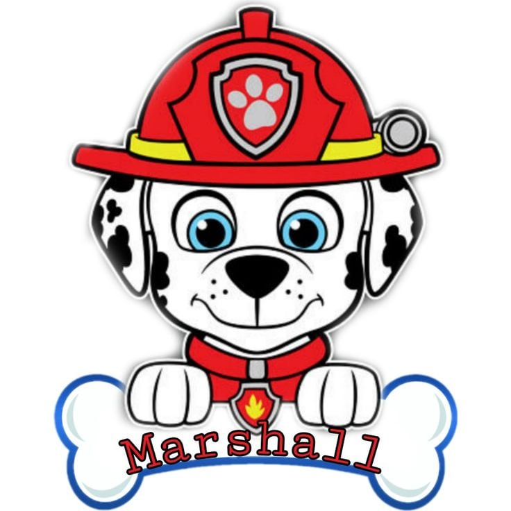 Stickers de Marshall de Paw Patrol para descargar