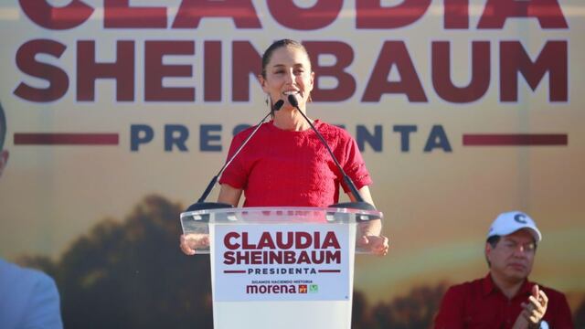 Claudia Sheinbaum en campaña presidencial