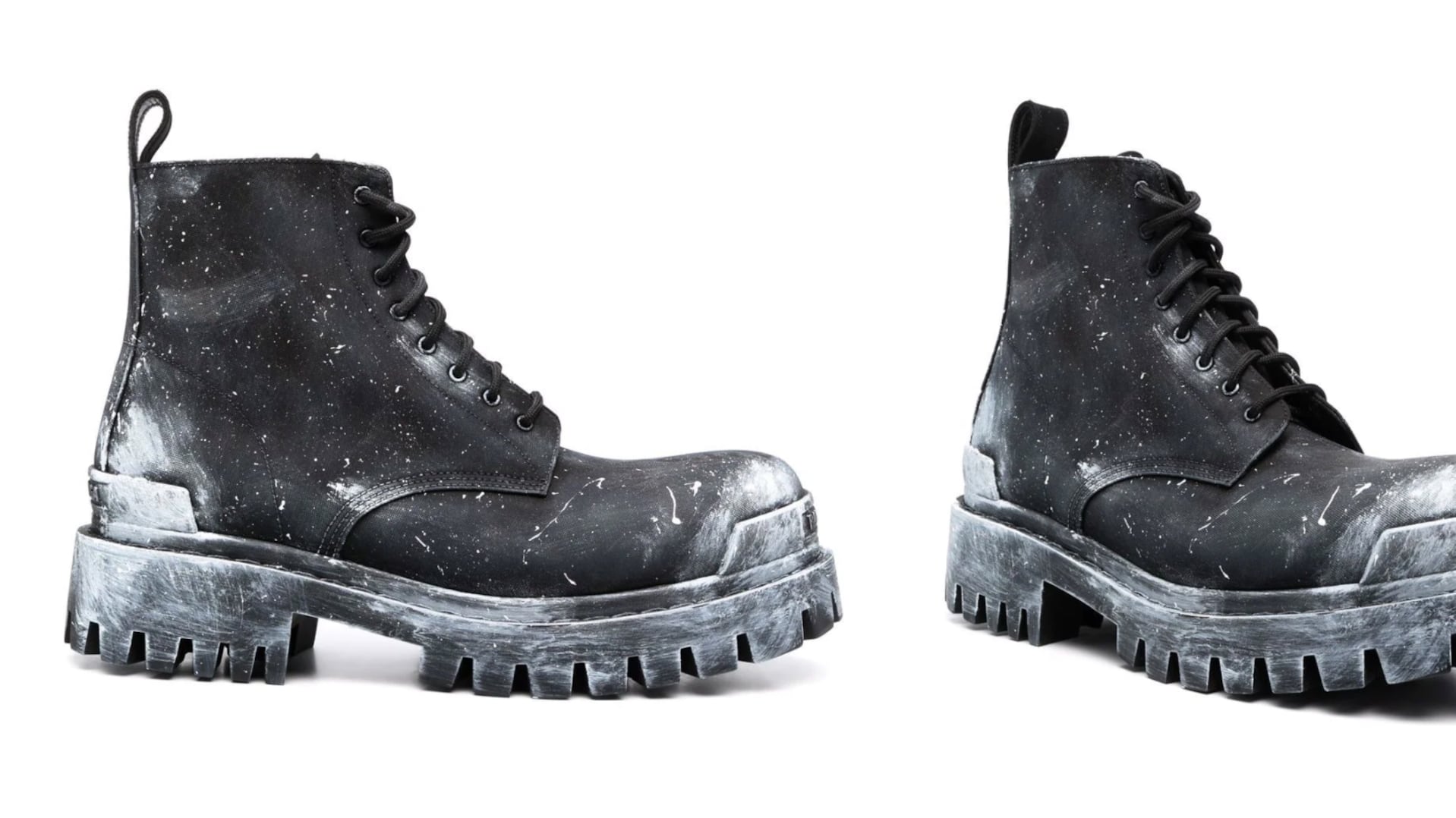 Esto cuestan las botas Balenciaga manchadas con pintura